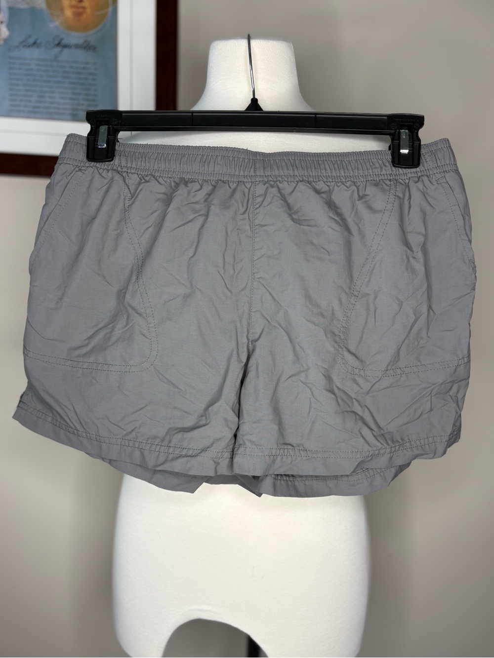 Columbia Gray Athletic Shorts with Elastic Waist
